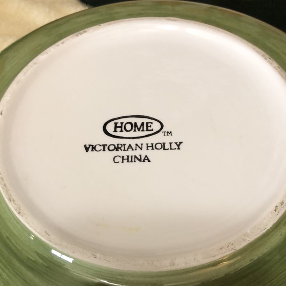Home Victorian Holly Serving Bowl 5.5”x11” - Picture 8 of 8